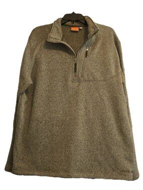 Merrell Sweater Men’s Quarter Zip Pullover Olive Green Long Sleeve Size XXL